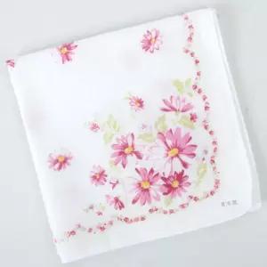 일본 가제손수건 타올 테누구이 (정사각) (국화 핑크) 10장일제 답례품 예쁜 단체사은품 증수건 증품 얇은