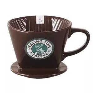 도자기 블렌딩 드리퍼 커피 추출기 브라운 색상 필터 (WFKLOA4)