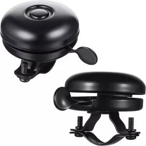 시바 클래식 자전거 벨 2 PCS 시끄러운 360° 회전 블랙 벨과 멜로디의 사운드 언 구조 유니버설 경적이