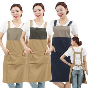 WAE47 앞치마 롱 애견샵 미용사 까페 경로당 복지센터