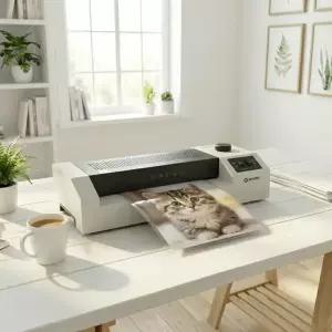 카피어랜드 신형 A3 중형 코팅기 ProLami HC4330 4롤러 무열 역회전 무기포 쿨링팬 +