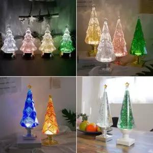 [텐바이텐]크리스탈 크리스마스 트리 스노우볼 워터볼 오르골 4type LED 무드등