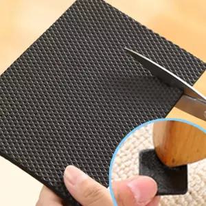 소음방지 패드 긁힘 사각원형 의자다리 식탁테이블 가구스티커 층간 발 바닥보호 스크래치 붙이는 사각2매