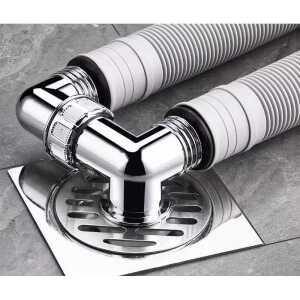 세탁기 배수관 배수구 하수구 트랩 2구 캡 조인트 냄새차단 덮개 베란다