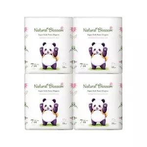 네추럴블라썸 슈퍼 소프트 비건기저귀 팬티 7단계(3XL) 18매x4팩