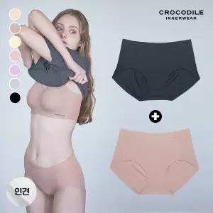 [감탄브라] [크로커다일] 라이크라 인견쉘론 팬티 1+1 택1