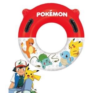yuha-store 여름 물놀이 포켓 몬스터 손잡이 튜브 75cm 어린이튜브 유아튜브 물놀이용품