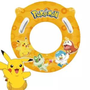 ALOHA-STORE  국내제작 포켓 몬스터 손잡이 원형 튜브 65cm 어린이 유아 아동 튜브 호루라기