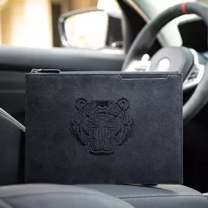 남성 대용량 알칸타라 호랑이 자수 클러치 핸드폰 가방 손가방 자수 클러치백 비스니스 캐주얼 폰케이스