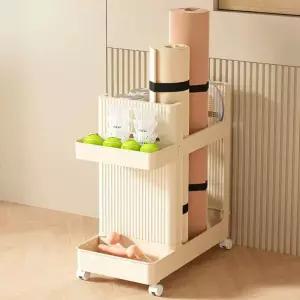 필라테스 요가매트 보관함 폼롤러 거치대 홈트 장비 정리함 운동용품 수납