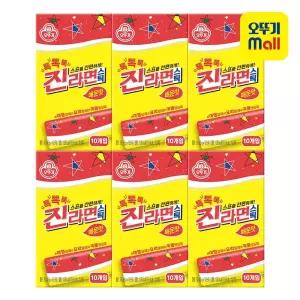 [오뚜기] 톡톡톡 진라면 스틱 매운맛(10T) 50g 6개