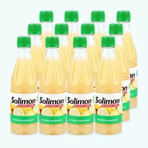 솔리몬 스퀴즈드 레몬즙 500ml X 12병 레몬수 레몬 주스 원액 비농축 NFC