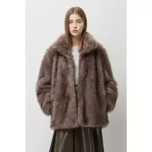 [시슬리](대구신세계)헤어리 루즈핏 페이크 퍼 점퍼 SALE34561