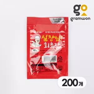 움트리 실장님 회초장 8kg(40gX200팩) 미니 초고추장 초장 양념 소스 업소용 대용량
