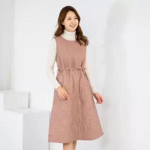 엄마옷 라운드 누비 나시 레이어드원피스 1GHJ25544 중년여성 마담 60 70대  빅사이즈 할머니