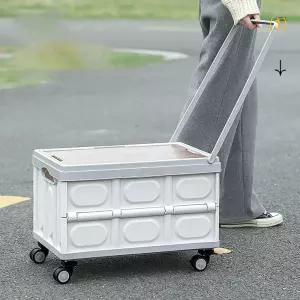 바퀴달린 캠핑 폴딩박스 다용도 카트 테이블 왜건