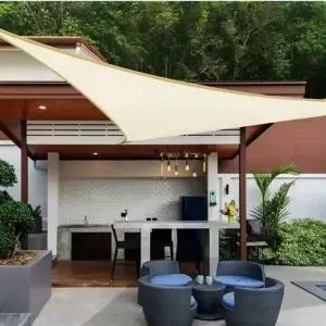 그늘막 차양 지붕 테라스 정원 카페 삼각 대형 (WFJ5VYN)