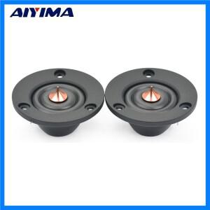 AIYIMA 2Pcs 2 인치 트위터 스피커 4 옴 6 옴 40W HIFI 실크 돔 고음 발열 오디오 스피커 DIY 자동차 수정