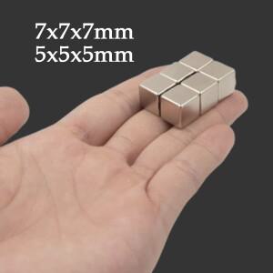다양한 사양의 7x7x7/5x5x5mm 정사각형 자석 - 크리스마스 DIY 가정용 휴대폰 핸드폰 거치대 욕실 액세서리