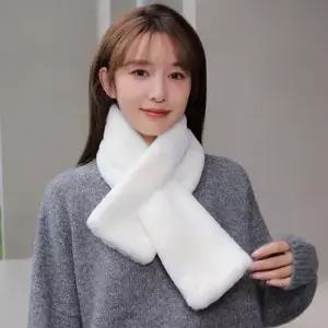 마니포근 토끼 머플러 목도리 퍼 겨울 방한 털 (WFK9HE0)