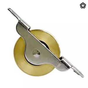 문 도르레 미닫이 롤러 붙박이장 바퀴 하부 레일 황동 36mm