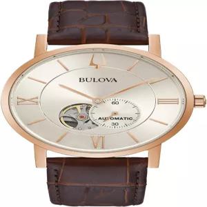 Bulova 남성 Classic Dress 3핸드 21-주얼 오토매틱 시계 42시간 파워리저브 해킹 기능 서브초침 오픈 아퍼