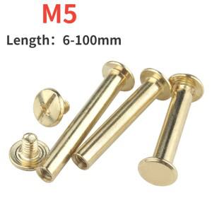 5/10/20피스 황동 구리 도금 바인딩 시카고 나사 네일 리벳 스터드 스냅 책   앨범