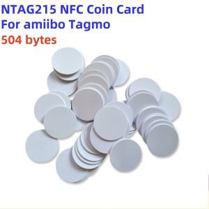 Amiibo TaGM호환o 스위치 NFC 카드 dia.25mm 용 504 바이트가 포함 된 Ntag215 코인 태그 키