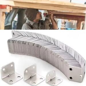 20pcs 앵글 보드 테이블 의자 캐비닛 옷장 고정 커넥터 90도 철판 브래킷