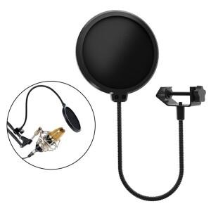 방송 노래방 유튜브 팟캐스트 녹음 액세서리 이중층 스튜디오 마이크 플렉시블 윈드 스크린 사운드 필터