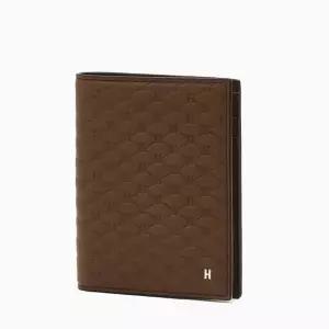 갤러리아 헤지스핸드백 HJWA6E106W1 브라운 로고패턴 소가죽 중지갑