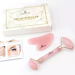 괄사 마사지 기 얼굴 비다 핑크 로즈쿼츠 바디