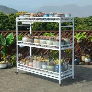 철재 화분 다이 선반 정리대 인테리어  다육이 받침대 이동식 진열대