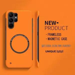 Magsafe 삼성 갤럭시 S25 S24 울트라 S23 S22 S21 FE 플러스 Note20 매트 커버에 대한 울트라 얇은 하드 PC