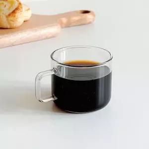 에레스 내열 유리머그컵 150ml 1P 컵 유리컵 유리잔 커피잔 디자인컵