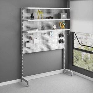 책상 타공판 선반 스탠드 책상위 책상상부장 보드 수직 무타공 책상선반 소품