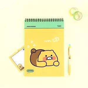 카카오 춘식이 B5 스프링노트 1개 노트북 메모 블록 필기 다이어리 수첩 스프 링북 도구