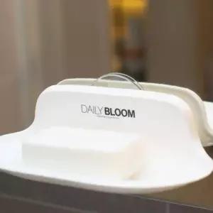 우유백 욕실용품정리 타원 접착 바누각 매직 케이스 비누받침대 휴대용곽