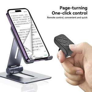 블루투스 리모컨 자동 페이지 손가락 끝 카메라 컨트롤러, 7 버튼 스크롤링 전화 비디오 제어 셀카 스틱