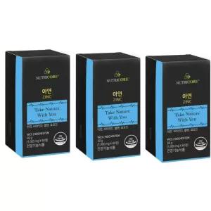 뉴트리코어 아연 NCS 정상적 식약처 인증 면역 6개월분 DJ