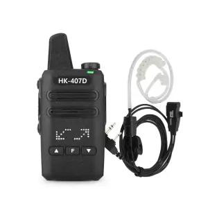 [HK 일렉트로닉스] 에이치케이 디지털 생활무전기 HK 407D 이어폰 포함 1대 풀세트