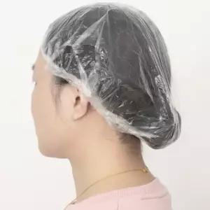 샤워캡 세안캡 염색 투명비닐 투명 일회용 비닐 헤어캡 100P