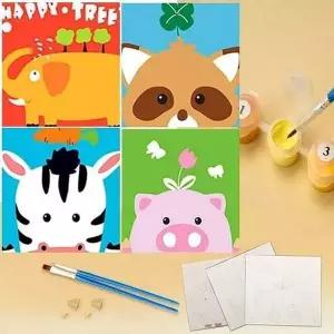 액자 JCG255S1 세트 팝아트 DIY 유화그리기 동물캐릭터 귀요미