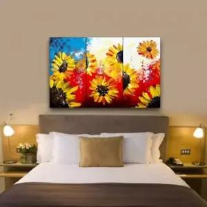 해바라기추상유화액자3p HMG132Y9