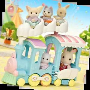 실바니안토끼 실바니안 패밀리 사막여우 무지개구름 기차 인형 피규어 장난감