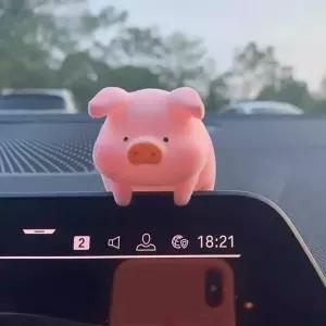 차량용 돼지 케릭터 피규어 브릿지 골든리트리버 판다 장식