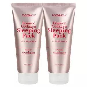 [NS홈쇼핑](1+1)푸드어홀릭 바운스 콜라겐 슬리핑 팩 200ml /수분크림 수면팩 물광..[35684157]