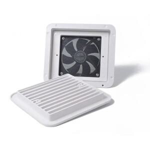 12V 냉장고 환풍구 팬 포함 RV 카라반 전동홈 측면 공기 배출구 환기 냉각 배기 연기 커버