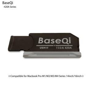 맥북 호환 프로 14 및 16인치 M4/M3/M2/M1 시리즈(2024/23/22/21년형)용 BASEQI UHS-II 알루미늄 마이크로S