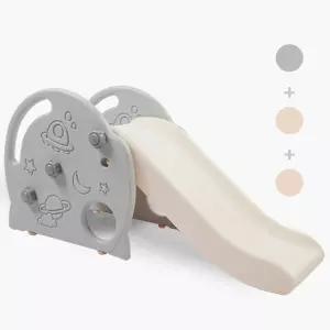 에듀플레이 유아 아기 높낮이 로켓 실내 미끄럼틀 (그레이) / 미끄럼방지 일체형계단 선물